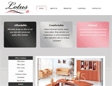 Tablet Screenshot of lotusfurnitures.com